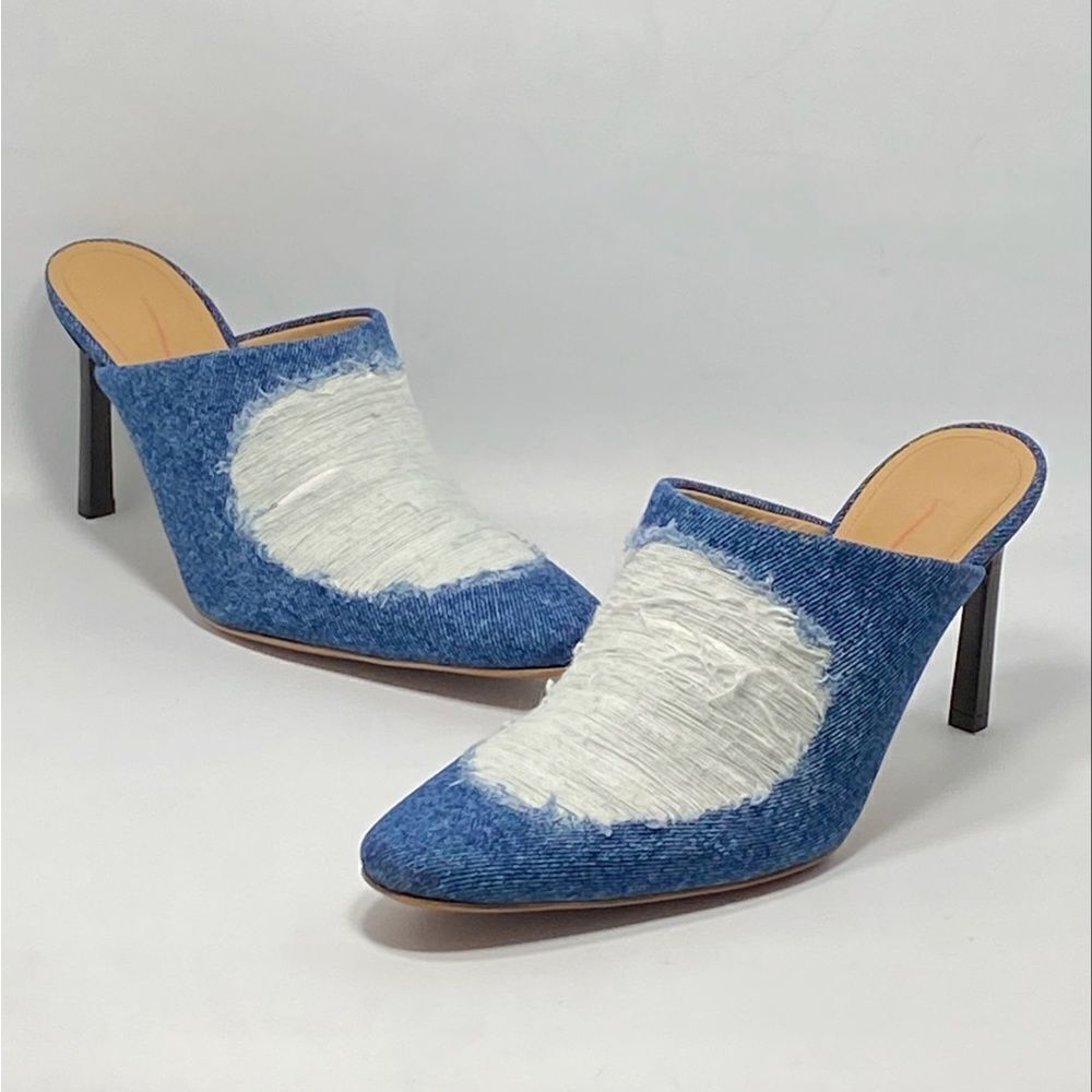 Loewe Ripped Denim Mules size 37